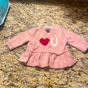 Baby gap love you sweater